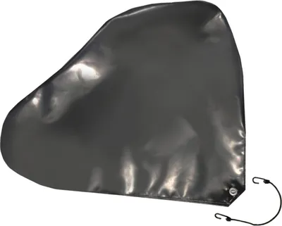 Image de Housse de timon en bâche PVC Premium pour poids lourds, 680g/m², (anthracite RAL7016, 88x70cm pour timons non freinés), Protection de timon universelle, Couverture de timon
