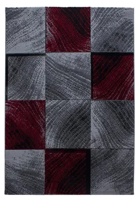 Produktbild von Kurzflor Teppich Pago Läufer, Farbe: Rot, Größe:80x150 cm