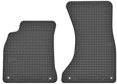 Imagen del producto de Alfombrillas de goma delanteras para Audi A4 B8 / A5 8F 2008-2015 / 2007-2017 (sedán/familiar/van/cabrio) – juego de 2 piezas, negras, a medida