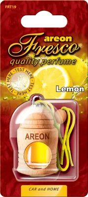 Zdjęcie produktu dla 2x oryginalne perfumy samochodowe Areon FRESCO puszka zapachowa drzewo zapachowe odświeżacz powietrza cytryna