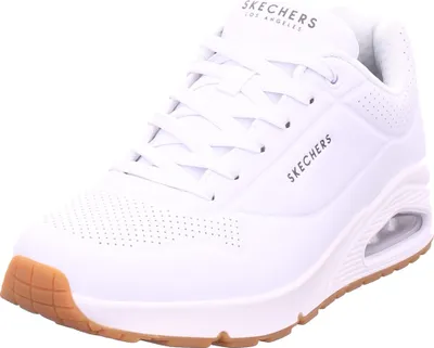 Zdjęcie produktu dla SKECHERS UNO - STAND ON AIR,Weiss męskie sznurowane buty niskie sportowe sneaker biały 52458 WHT : 45