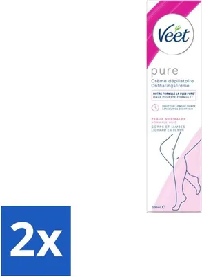 Produktbild von Veet Enthaarungscreme Pure Normal Skin 100 ml - Vorteilspack - 2 Stücke