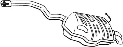 Produktbild von BOSAL 220-469 Endschalldämpfer für SKODA Octavia II Combi (1Z5) Auspuff