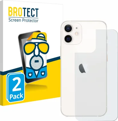 Produktbild von 2x BROTECT Schutzfolie für Apple iPhone 12 mini (Rückseite) Displayschutz Displayschutzfolie Folie Matt Entspiegelungsfolie
