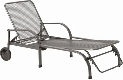 Produktbild von MWH Chalet Rollenliege - Material: Metall, Farbe: Eisengrau, Maße: 185,5 cmx48 cmx84 cm; 879009