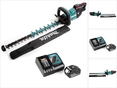 Zdjęcie produktu dla Akumulatorowe nożyce do żywopłotu Makita DUH 601 RG1 18V 60cm bezszczotkowe + 1x akumulator 6,0Ah + ładowarka
