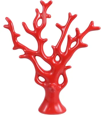 Produktbild von Figur Skulptur Künstliche Koralle Modern Dekorativ Rot