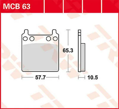 Produktbild von TRW LUCAS Bremsbelagsatz MCB063 CB750F CB750F
