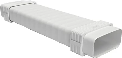 Produktbild von Optimairo N14103 Adapter flexibel, Lüftungssystem Luftführung Baumaßnahmen geräuscharm, energieeffizient, Kunststoff weiß 175 x 80 mm