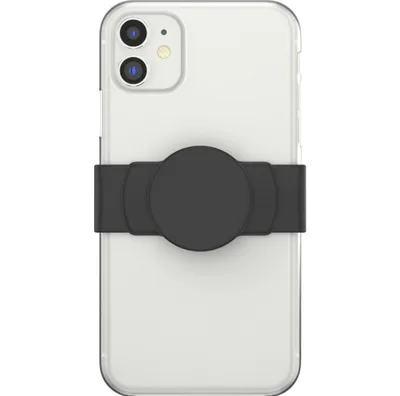 Image de Poignée de téléphone portable PopSockets Slide Stretch - Noir