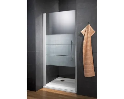 Produktbild von Drehtür in Nische Schulte Galaxy Breite 80 cm Dekor Depoli Light Profilfarbe aluminium