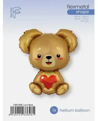 Zdjęcie produktu dla Balon foliowy FX -Miś z serduszkiem - Godan