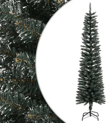 Produktbild von The Living Store Künstlicher Weihnachtsbaum mit Ständer Schlank Grün 180 cm PVC