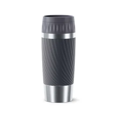 Produktbild von EMSA TRAVEL MUG EASY TWIST ISOLIERBECHER, Anthrazit, Silikon, Edelstahl, Polypropylen (PP), China, 360 ml