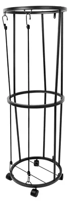Produktbild von Ball-Aufbewahrungsregal, Rollender, Abschließbarer Organizer aus Metall mit Rädern für Basketball, Fußball, Volleyball