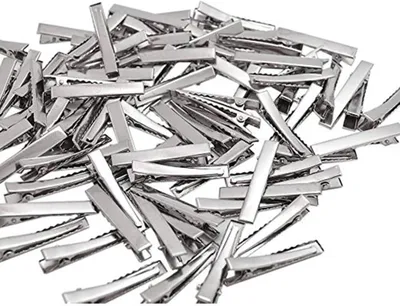 Produktbild von 4cm Alligator-Haarspange Krokodil Metall Haarklammer Haarclips DIY 100 Stück