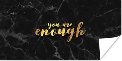 Produktbild von MuchoWow® Poster Zitate - Sprichwörter - Gold - Marmor 40x20 cm - Poster für die Wand - Poster Schlafzimmer