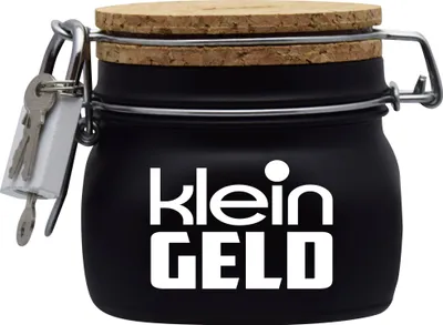 Produktbild von Spardose Geld Geschenk Ideen Klein Geld Schwarz Größe S 0.5 Liter
