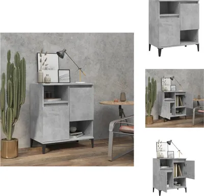 Produktbild von vidaXL Sideboard Betongrau 60x35x70 cm Holzwerkstoff -  Sideboards