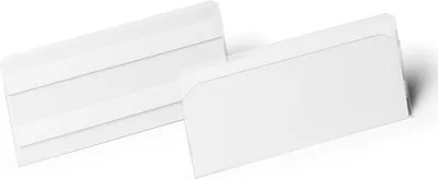 Produktbild von Etikettentasche 150x67mm HardCover selbstklebend transparent VE=5x10 Stück