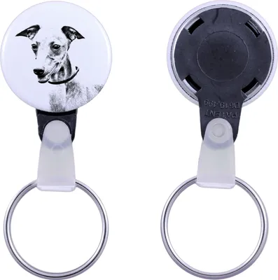 Productafbeelding van Afrikaanse kaart sleutelhanger met kleine hond Art-Dog