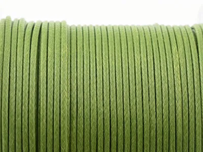 Produktbild von Vintageparts 10 m Polyesterkordel gewachst kiwi 1 mm