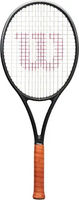 A tennis racket is shown against a white background.