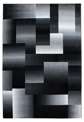Productafbeelding van Miami Jawa vloerkleed laagpolig rechthoek 240x340cm zwart