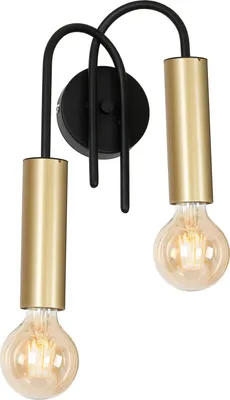 Immagine prodotto di Lampada da parete per interni "Aidan" di Luminex in metallo nero