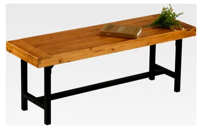 Produktbild von Gartenbank aus Holz 120 cm wetterfest für Balkon und Terrasse