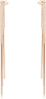 Produktbild von MATERIA by Matthias Wagner lange Ohrringe Rosegold mit Stäbchen SO-40-Rosegold