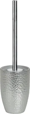 Produktbild von Spirella "Darwin" WC Bürste Toilettenbürste Klobürste WC Garnitur aus Steingut Silber