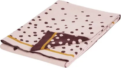 Produktbild von Done By Deer Decke Happy Dots rosa Baumwolle