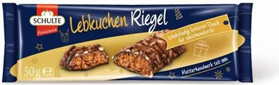 Obrázek produktu pro Schulte Lebkuchen sušenková tyčinka čokoládová lahodná svačinka 50g