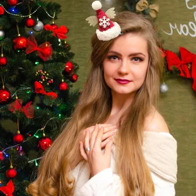Set aus 5 Weihnachts-Haaraccessoires für Mädchen - festliche Haarnadeln, Haarbänder und Clips