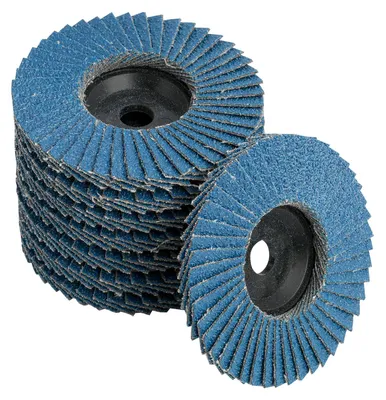 8 Lamellenschleifscheiben Ø 76 mm, 10 mm Bohrung, für 10,8–12 V Winkelschleifer