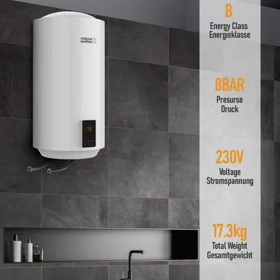 Obrázek produktu pro Aquamarin Elektrický ohřívač vody, 50 l, 2 kW