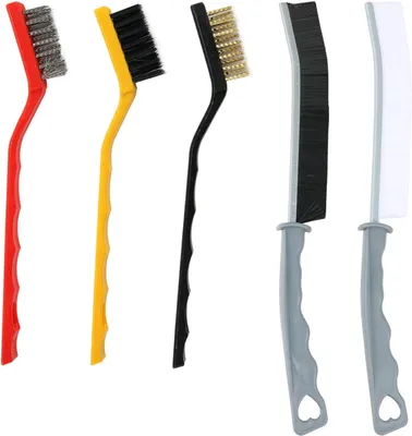 Produktbild von Fugenreinigungsbürsten-Set 5-teilig, harte Bürsten, für Fugen, ideal für Bad und Küche