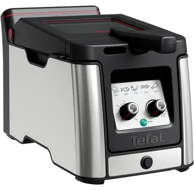 Produktbild von Tefal Clear Duo FR600D, Fritteuse, 0,65 l, 1,2 kg, 3,5 l, Karbon, 30 min