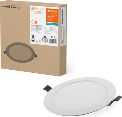 Produktbild von Ledvance LED Einbauleuchte Downlight Slim Alu weiß 22W 1920lm neutralweiß 4000K