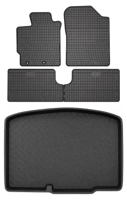 Immagine prodotto di Tappetini gomma SolidPRO + bagagliaio per Toyota Yaris III 2011-2019 5 pezzi