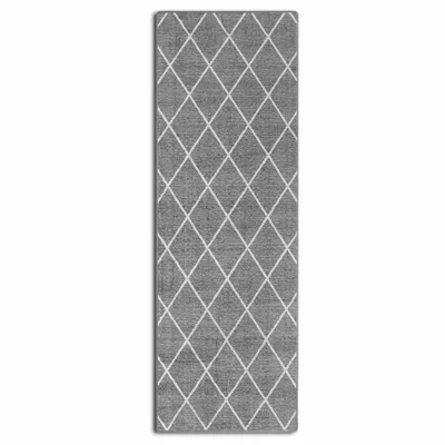 Produktbild von Teppich-Läufer auf Maß Cosenza Grau Breite: 80 cm, Länge: 200 cm