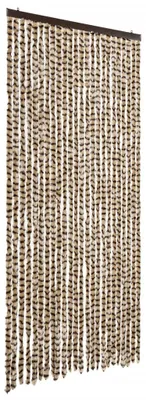 Produktbild von vidaXL Fliegenvorhang Beige und Braun 100x230 cm Chenille