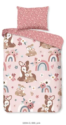 Produktbild von Duvet cover Good Morning 100x135 + 1* 40x60 cm - Bambi deer