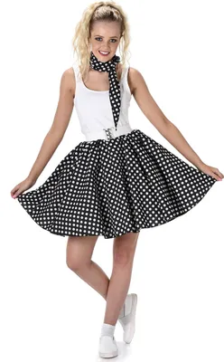 Produktbild von Schwarzes 50er Jahre Kostüm für Damen M