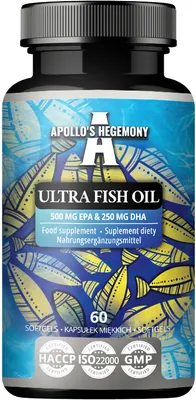 Produktbild von Ultra FischĂ¶l 1000mg mit Vitamin E - 60 Softgel-Kapseln - Omega 3