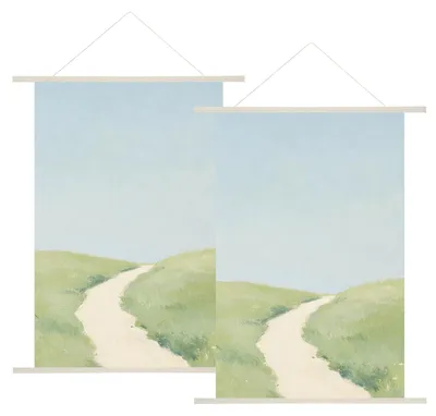 Magnetische Posterhalter Holz 2er-Set 71 cm für Poster bis 28"