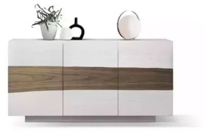Image de Sideboard Bois Commodes Meubles Salon Blanc Moderne Armoire Nouveau