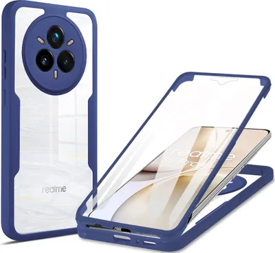 Immagine prodotto di Custodia per Realme 14 Pro+, protezione completa a 360° con protezione del display incorporata Blu