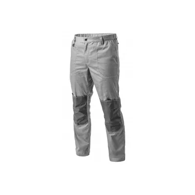 Produktbild von Arbeitshose Herren hellgrau/grau Gr. 2XL (56) Högert Technik, 100% Baumwolle, viele Taschen – KALMIT Bundhose Berufsbekleidung (HT5K805)